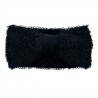 Černá zimní dámská čelenka - 10*22 cm