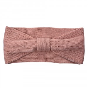 Růžová zimní dámská čelenka - 10*22 cm