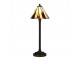 Béžovo-hnědá stolní lampa Tiffany Titto - Ø 20*60 cm E14/ 1*40W Clayre & Eef