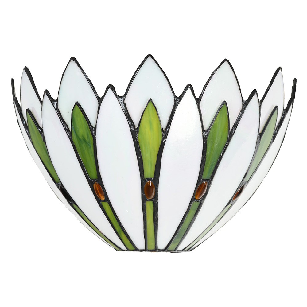 Nástěnné svítidlo Tiffany White 30x15x18 cm E14/max 1x40W - 30x15x18 cm E14/max 1x40W