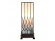 Bílo-šedá stolní lampa Tiffany Paulette - 17*17*43 cm E27/ 1*40W Clayre & Eef
