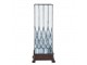 Bílo-šedá stolní lampa Tiffany Paulette - 17*17*43 cm E27/ 1*40W Clayre & Eef