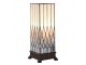 Bílo-šedá stolní lampa Tiffany Paulette - 17*17*43 cm E27/ 1*40W Clayre & Eef