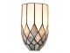 Bílo-šedá nástěnná lampa Tiffany Paulette - 18*15*27 cm E14/ 1*25W Clayre & Eef
