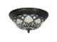 Béžovo-hnědá stropní lampa Tiffany Delafosse - Ø 37*19 cm E14/ 2*40W Clayre & Eef