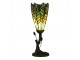 Zelená stolní lampa Tiffany ve tvaru květu - Ø 15*42 cm E14/max 1*25W