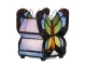 Barevná stolní lampa Tiffany ve tvaru motýla Butterfly - 15*8*13 cm (LED)