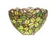 Zelená nástěnná lampa s květy Tiffany Tremblay - 30*15*18 cm E14/ 1*40W Clayre & Eef