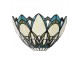 Béžové nástěnné světlo Tiffany ve tvaru květu - 30*15*18 cm E14/max 1*40W