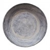 Zinkový antik plechový svícen Dorié&nbsp; - Ø 9*2cm Materiál: kovBarva: zinková antik