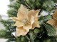 Jantarová vánoční ozdoba květina na klipu - 20*7,5 cm