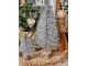 Dekorace zelený třpytivý vánoční stromeček Tree glitter - Ø 15*30 cm