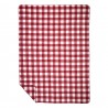 Červeno-bílá oboustranný károvaný pléd Caro XL - 150*200 cmBarva: bílá off / červená Materiál: 58% cotton / 32% acrylic / 10% polyester 