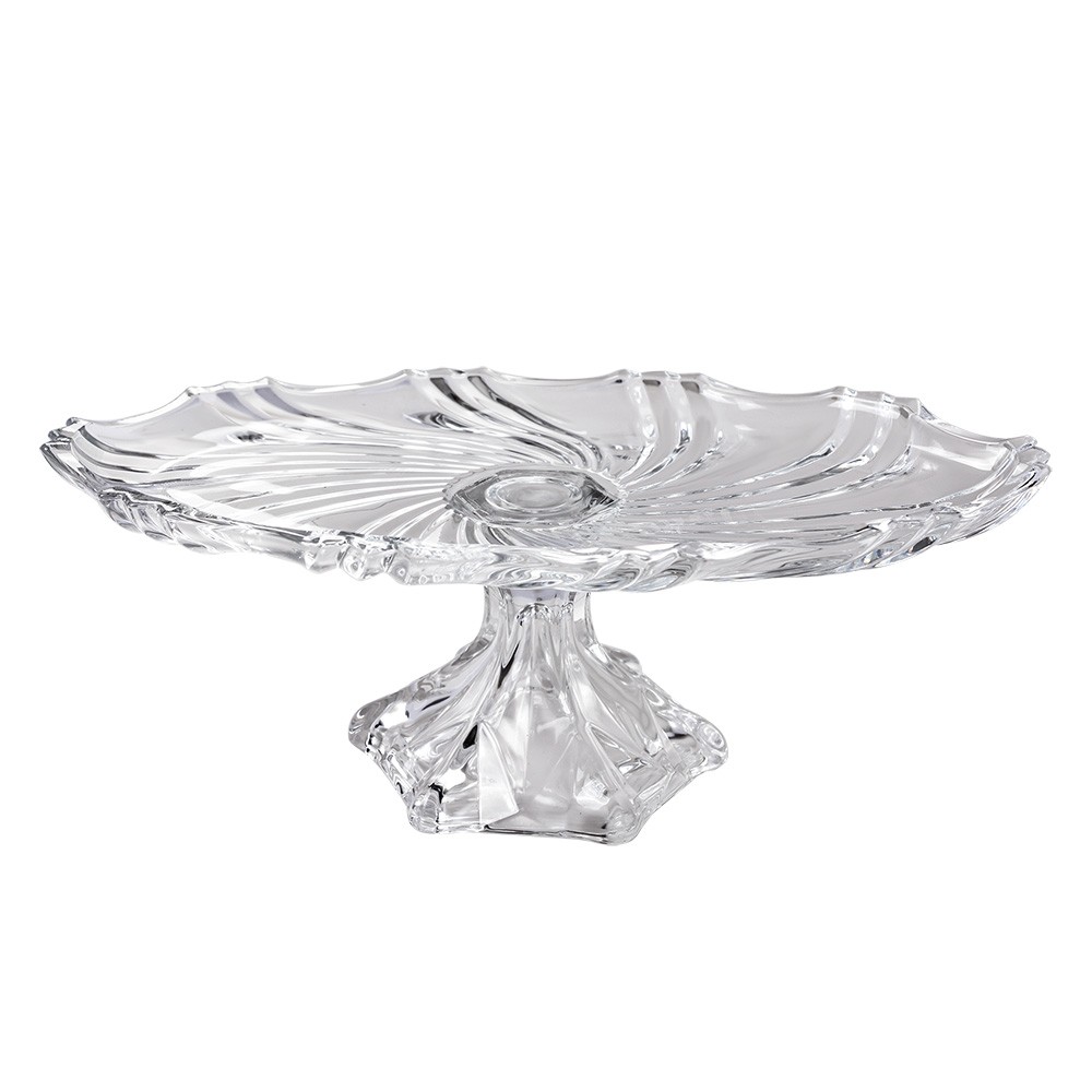 Transparentní skleněná servírovací mísa/talíř - 36*20*13 cm