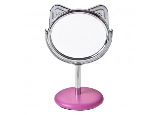 Stolní zrcadlo s kočičkou - Ø 9*14 cm