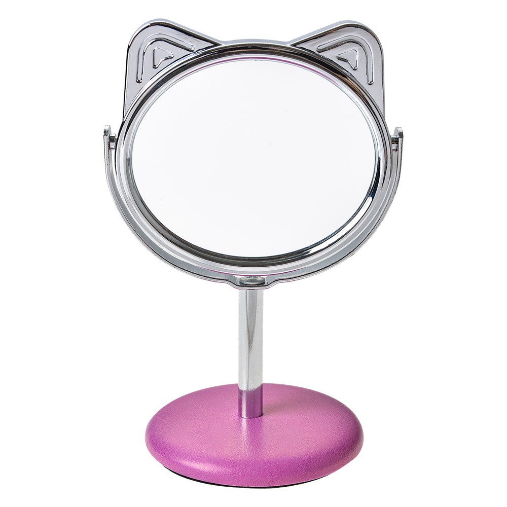 Stolní zrcadlo s kočičkou - Ø  9*14 cm Clayre & Eef