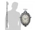 Stříbrné antik nástěnné hodiny - 56*6*76 cm / 1*AA