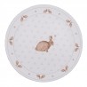 Bílý servírovací talíř s motivem králíčků a srdíček Bunnies in Love - Ø 33*1 cmBarva: bílá off, hnědá, černáMateriál: plastHmotnost: 0,32 kg