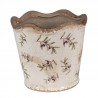 Béžový antik obal na květináč s olivami Olive Fields S - Ø 13*12 cmBarva: Béžová antik, zelenáMateriál: keramikaHmotnost: 0,38 kg