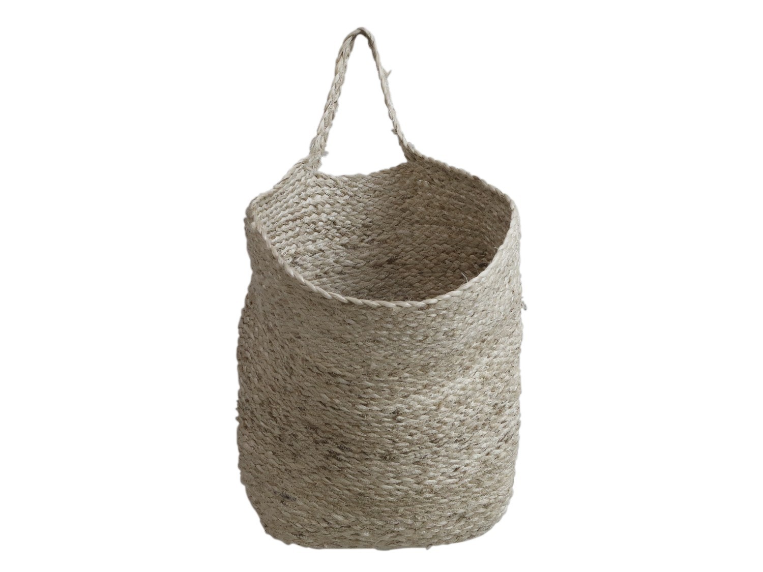 Přírodní jutový koš na zavěšení Billbo - 50*59 cm