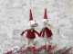 2ks závěsná vánoční ozdoba myška Julius & Juliane - 23 cm