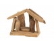 Přírodní dřevěný Betlém s postavičkami Nativity wood - 15*13*12 cm