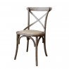 Přírodní dřevěná židle s ratanovým výpletem Old French chair - 45*40*88 cm Materiál : dřevo a ratanBarva : přírodní hnědá antik