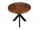 Tmavě hnědý oválný jídelní stůl s deskou z akáciového dřeva Gerard Acacia - 210*110*76 cm