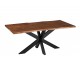Tmavě hnědý obdélníkový jídelní stůl s deskou z akáciového dřeva Gerard Acacia - 180*90*76 cm