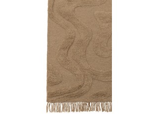 Béžový koberec se střapci Tufted - 230*160cm
