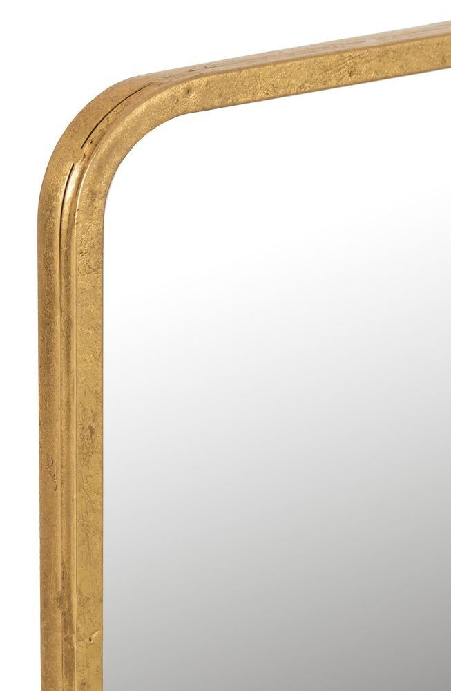 Zlaté antik nástěnné zrcadlo v kovovém rámu Mona Gold - 120*3*40 cm