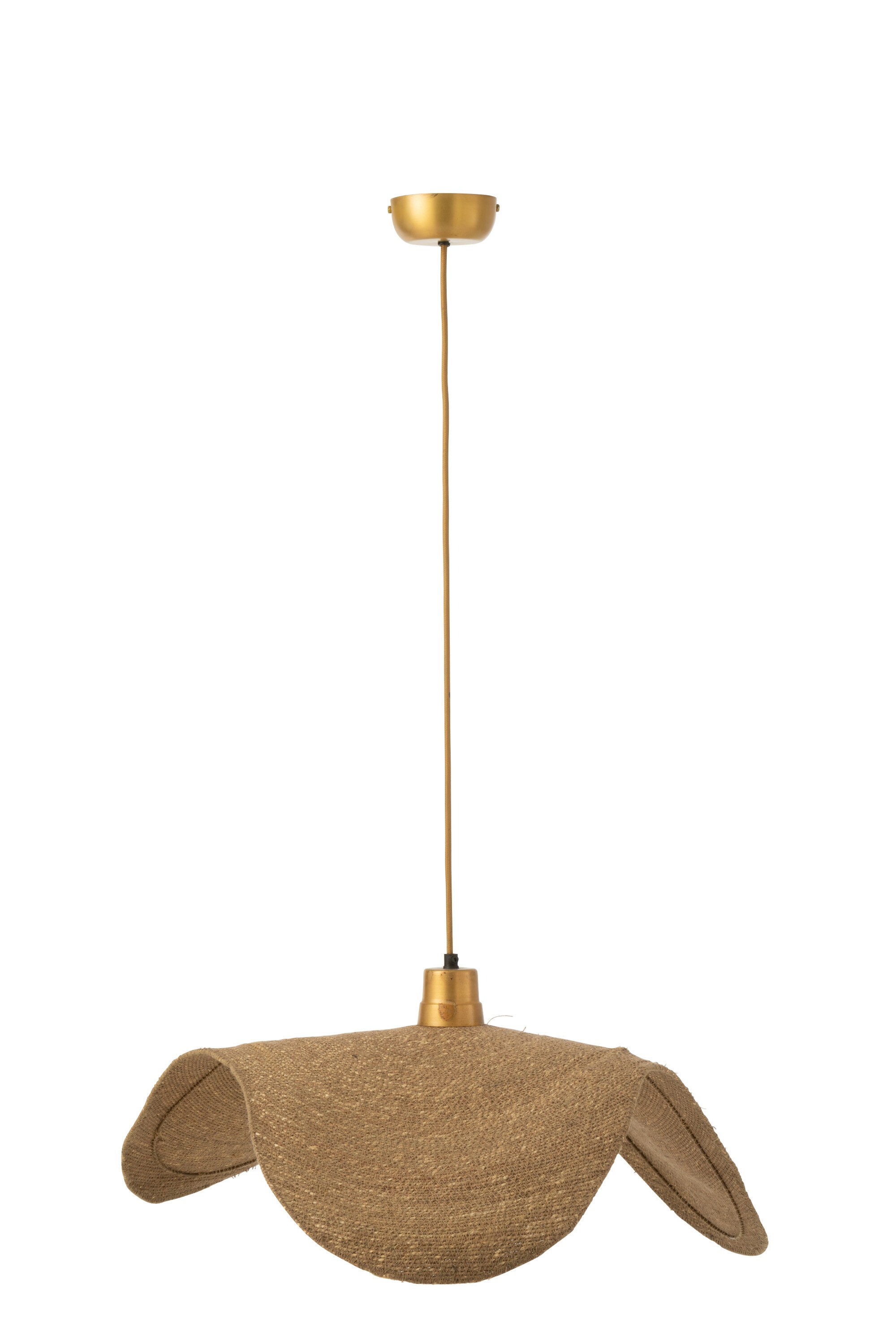 Přírodní stropní světlo se stínidlem z trávy Moonj M - 65*75*8 cm
