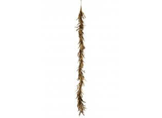 Dekorace girlanda ze zlatých peříček Goddy - 15*150 cm