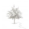 Dekorace stříbrný svítící stromeček Tree leaves silver S - Ø 25*56 cmBarva: stříbrná se třpytkami Materiál: kov, polyHmotnost : 0.62kgDélka kabelu : 0,5m, zapojení do elektřiny