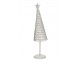Dekorace bílý antik drátěný vánoční stromeček Tree - Ø 10*40 cm