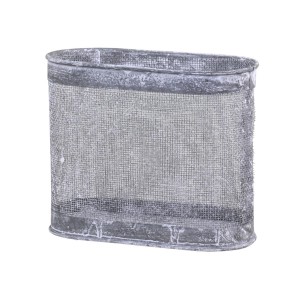 Zinkový antik drátěný košík Oval Basket - 19*9*16 cm
