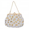 Bílá chlupatá dívčí kabelka se zlatými motýlky - 15*10 cm Barva: bílá, zlatáMateriál: PolyesterHmotnost: 0,22 kg