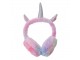 Duhové chlupaté dívčí klapky na uši jednorožec Unicorn