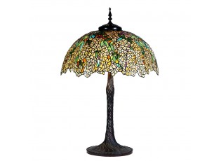 Barevná stolní lampa Tiffany Betania - Ø 56x83 cm E27/Max 3x60W