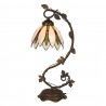 Stolní lampa Tiffany Estrella - Ø 18x53 cm E14/max 1x25W Barva: barevnéMateriál: opálové sklo, PolyresinHmotnost: 1,6 kg