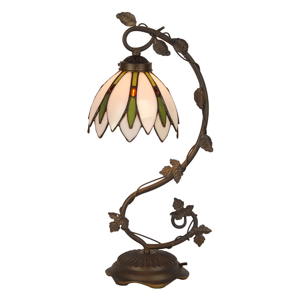 Stolní lampa Tiffany Estrella - Ø 18x53 cm E14/max 1x25W Clayre & Eef