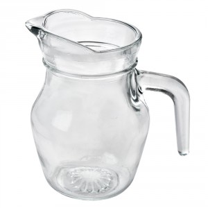 Transparentní skleněný džbánek na vodu - 14*9*13 cm / 500 ml