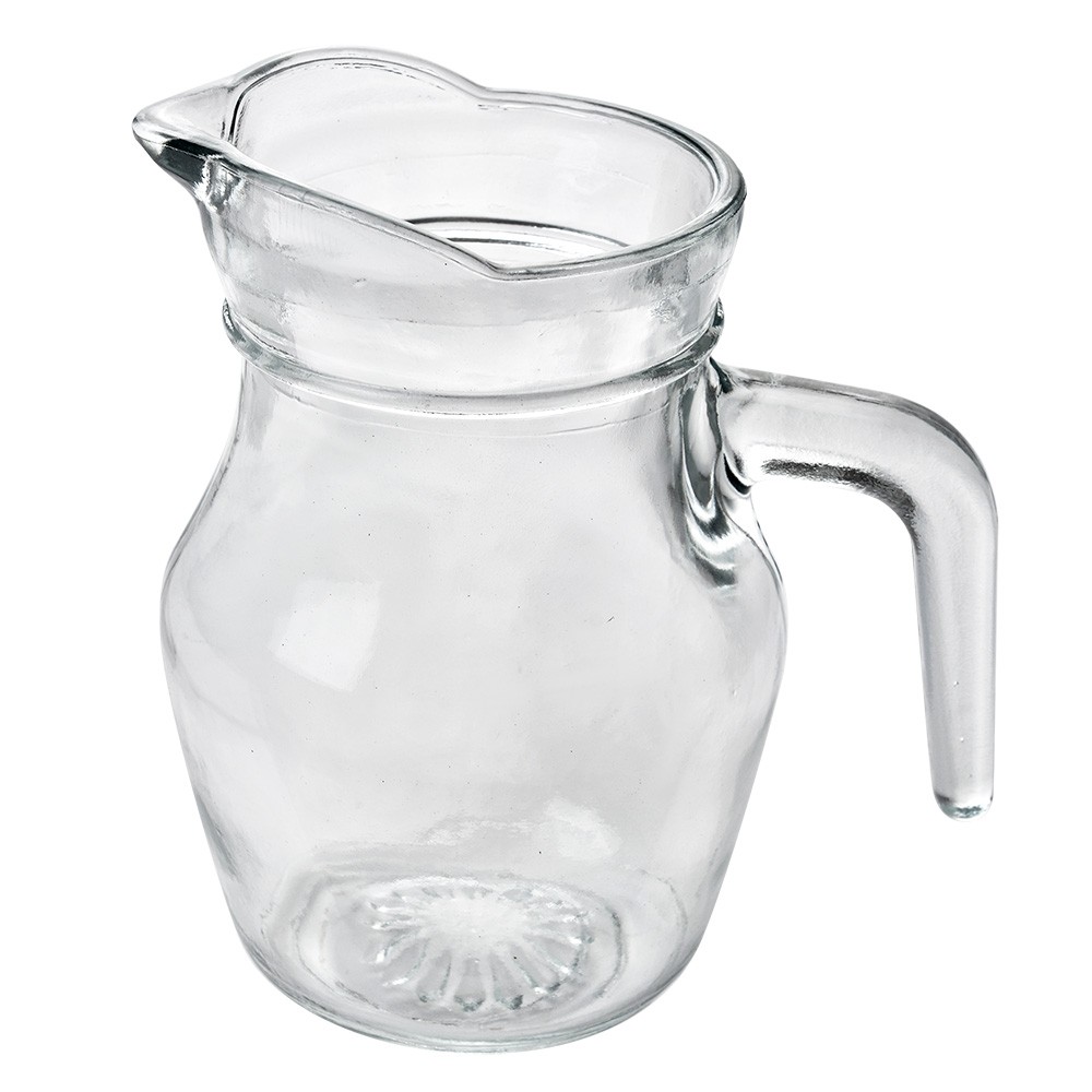 Transparentní skleněný džbánek na vodu - 14*9*13 cm / 500 ml