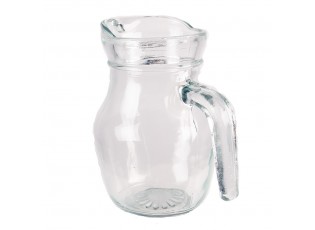 Transparentní skleněný džbánek na vodu - 14*9*13 cm / 500 ml