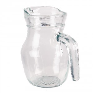 Transparentní skleněný džbánek na vodu - 14*9*13 cm / 500 ml