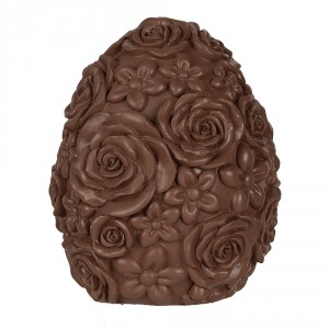 Dekorace čokoládové vejce s květy Egg - Ø 11*14 cm