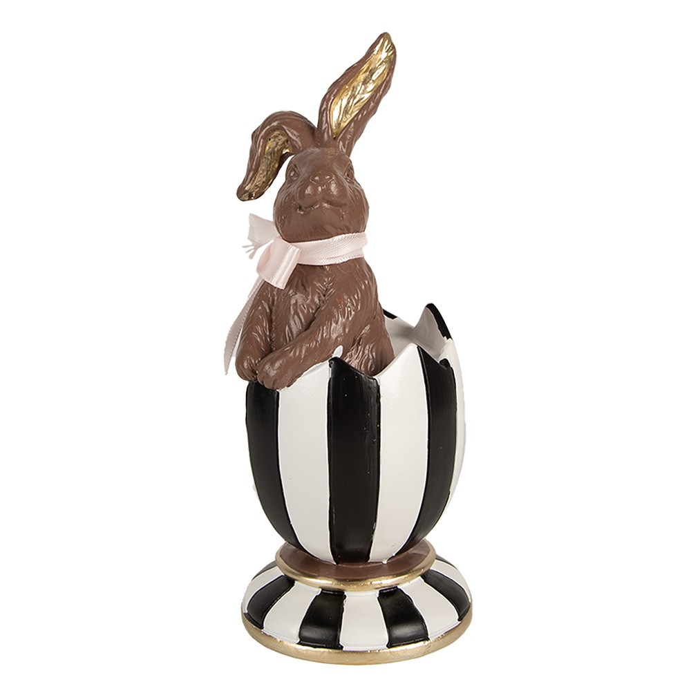 Dekorace čoko králík v kalíšku vejci - Ø 8*19 cm Clayre & Eef