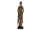 Hnědá antik dekorace socha kocour v obleku - 8*7*32 cm