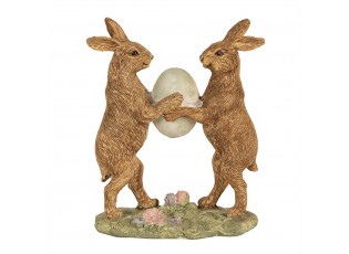 Dekorace králíčci držící vajíčko - 11*5*13 cm