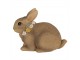 Dekorace hnědý velikonoční králíček - 13*8*10 cm